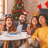 24 Pcs Christmas Headbands, 12 Styles Christmas Headwears with Assorted Design Santa Christmas Tree Snowman Stars Reindeer Antler, Xmas Party Decor for Women Men Christmas Party Favors