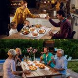 FYY Warming Mat for Food with Heat Resistant Pad, Prevent Countertop Cracks, Keep Meal Warm, Rapid and Full Surface Heating, 6 Temp Settings, 6H Timer, Upgraded Rollable Portable Food Warmer Mat Pink