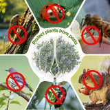 KEOHOLI 15FTx15FT Extra Large Fruit Tree Netting Reusable Durable Mesh Cover with Zipper and Drawstring for Fruit Tree Protection Cover from Birds Cicadas Squirrels and Insects