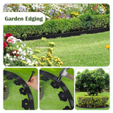 Garden Edging 60ft x 2 Inch Black Landscape Edging, 54 Spikes for Lawn 2 Inch Tall