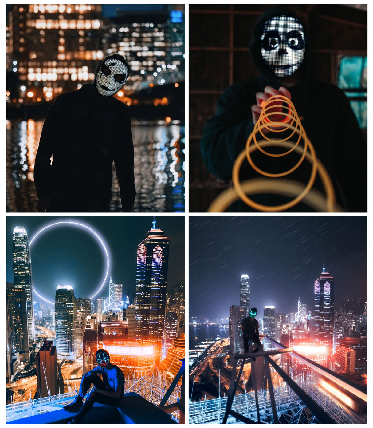 Gootus Face Transforming LED Mask with App Controlled - Halloween Costumes for Kids, Light Up Mask with Gesture Sensing, Boys Toys Gifts for Birthday Costume Christmas