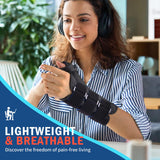 FEATOL 2 Pack Wrist Brace with Thumb Spica Splint for De Quervain's Tenosynovitis, Carpal Tunnel, Tendonitis, Arthritis-Thumb Brace for Pain Relief-Left And Right Hand-Medium/Large
