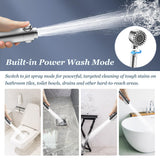 FEELSO Filtered Shower Head with Handheld, High Pressure 4 Spray Showerhead with Filters & Upgraded Anti-clog Nozzles for Hard Water -Remove Chlorine, Reduce Dry Itchy Skin -ON/OFF Switch