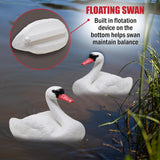 Swan Decoys for Geese | Floating Swan Decoy for Pool, Pond & Lake