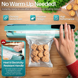 Flexzion Impulse Sealer 12 Inch (300mm) 400W Heat Sealer Machine with Adjustable Heating Mode, No Warm Up Needed, Portable Bag and Seal Impulse with Replacement Element Grip and Teflon Tape