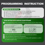 GK-R Wireless Keypad, Compatible with 𝑨𝒍𝒍 Genie Intellicode Garage Door Opener【5 Year Warranty】