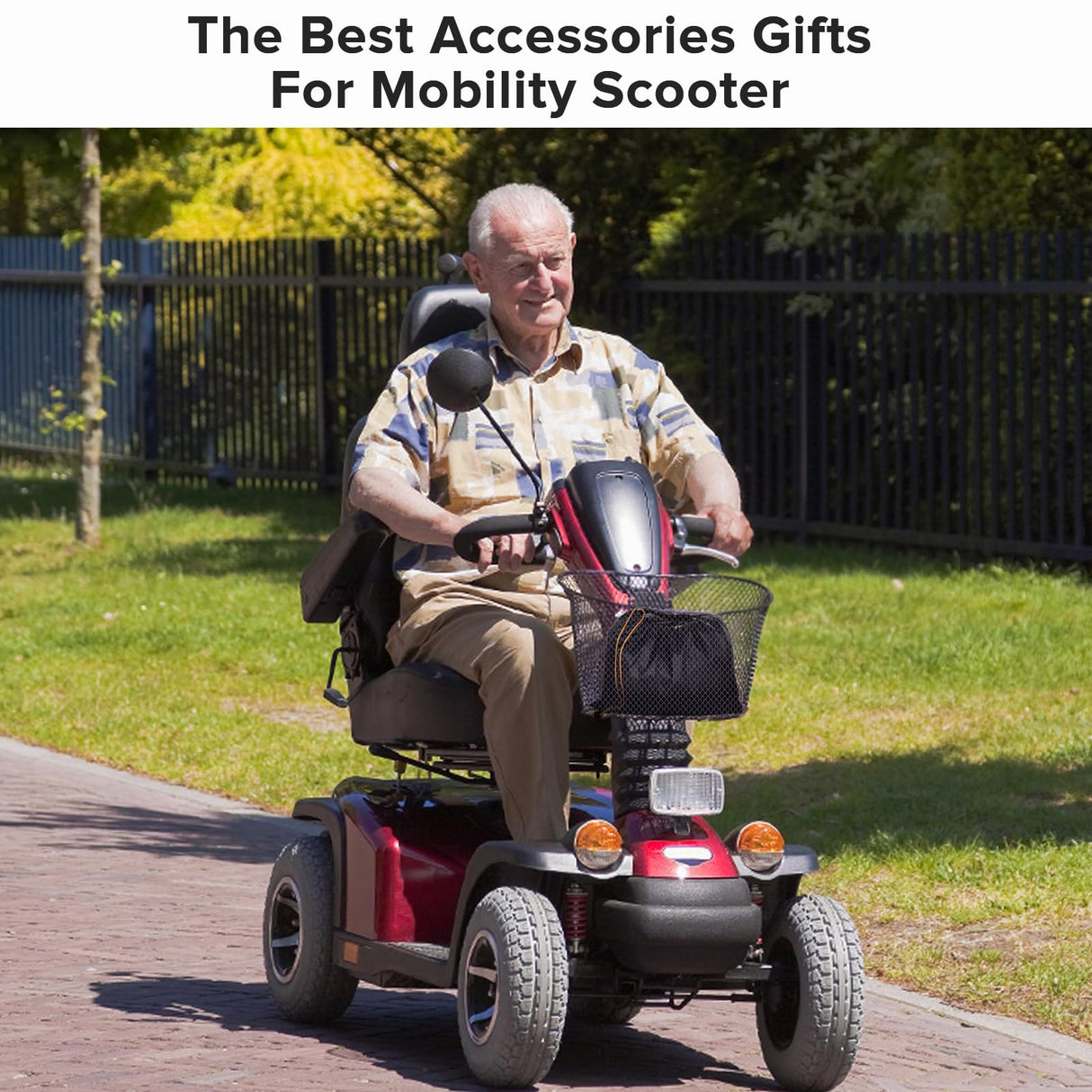 Upgraded Mobility Scooter Storage Cover,SRIMMIT Heavy Duty 420D Oxford Fabric Electric Scooter Cover, Waterproof,Anti-UV,Durable with Waterproof Strip,Reflective Strips,3 Buckles (XL 57" x 27" x 39")