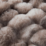 COOVA Soft Bubble Faux Fur Throw Blanket, 50"x60", Tie-dye Brown