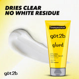 Got2B Glued Styling Spiking Hair Gel, 6 oz tubes - 2 + Travel 1.25 oz tube