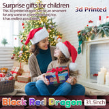 31.5 Large 3D Printed Dragon Bigger Fidget Animals Toys, Giant Flexible Articulated Fidget Toy, Huge 3D Printed Crystal Dragon Halloween Home Office Executive Desk Decor, Christmas 3D Print Toy 2025