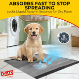 Glad for Pets, Puppy Pads - Activated Carbon, Dog Pee Pads, 100 Count