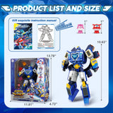 Super Wings Transforming Toys, 10 inch World Aircraft Transform Figures Toys, 3 in 1 Mode Rescue Bots Action Figure Toy Figures for 4-8 Year Old Boys, Plane Toy for Toddlers Kids Age 4 5 6 7 8