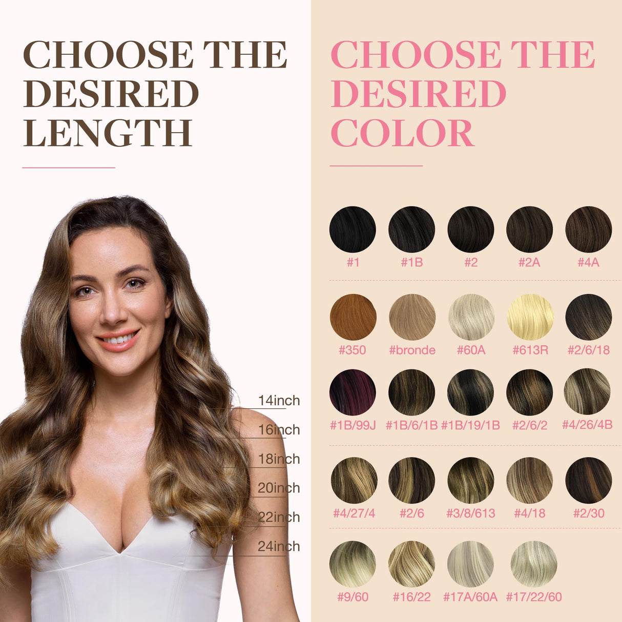 GOO GOO Tape in Hair Extensions Human Hair, 4/27/4 Balayage Chocolate Brown to Caramel Blonde, 20inch 50g 20pcs, Thick Ends Straight Seamless, Invisible