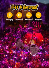 Christmas Lights Outdoor, 33FT 100 LED Mini Orange Purple Lights Plug in with 8 Modes for Outdoor Indoor Christmas Tree Lights Party Holiday Commercial Decorations, Waterproof & Connectable, 2 Pack