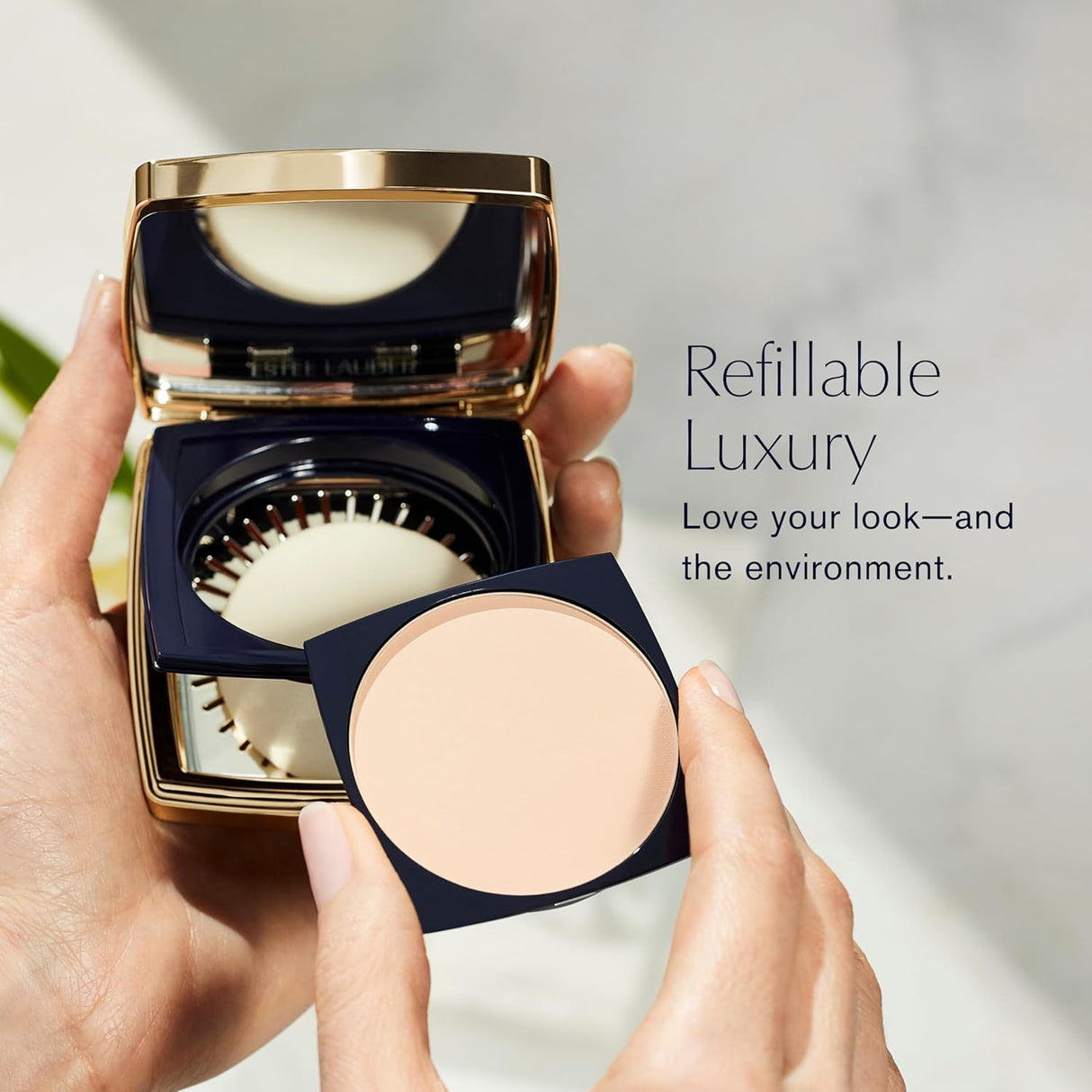 Estée Lauder Double Wear 12-Hour Stay-in-Place Matte Powder Foundation | Controls Oil & Shine, 0.39 Ounce - 7N1 Deep Amber - Extra Deep with Neutral Brown Undertones