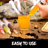 60 Pack Jello Shot Syringes - 30ml/1oz Plastic Syringe with Tip Cap for Liquid BPA-Free, Capacity Resuable Jelly Shot Suringes for Halloween Christmas Thanksgiving Party