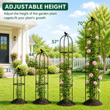 OTOSUNNY 2 Pack 6 ft Garden Obelisk Trellis for Climbing Plants Outdoor