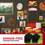 Command 15 lb Large Picture Hanging Strips 40 Pairs, (80 Command Strips) Damage Free Hanging Picture Hangers, No Tools Great for Home Decor, Black Adhesive