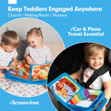 hahaland Noah's Ark Toy Busy Book for Toddlers 1-3 - Baptism Gifts for Boys Girls - Montessori Toys for 1 Year Old, Sensory Early Learning Educational One Year Old Boy Birthday Christmas Toddler Gifts