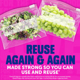 Ziploc Gallon Food Storage Slider Bags, Power Shield Technology for More Durability, 104 Bags Total