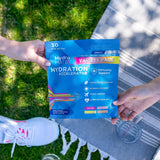 NatureWorks HydroMATE Electrolytes Powder Drink Mix Packets Hydration Accelerator Low Sugar Rapid Party Relief Plus Vitamin C Variety Pack 90 Count