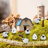 Bbiamsleep 105 Pcs Mini Sheep Figurines Miniature Plastic Sheep Figurines