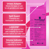 TravelJane Disposable Urinal for All Genders, Adults, and Children (6 Pack)