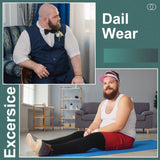 Zhanmai Thigh High Compression Socks 20-30 Mmhg Compression Stockings Thigh High Socks for Men Swelling (Black,L)