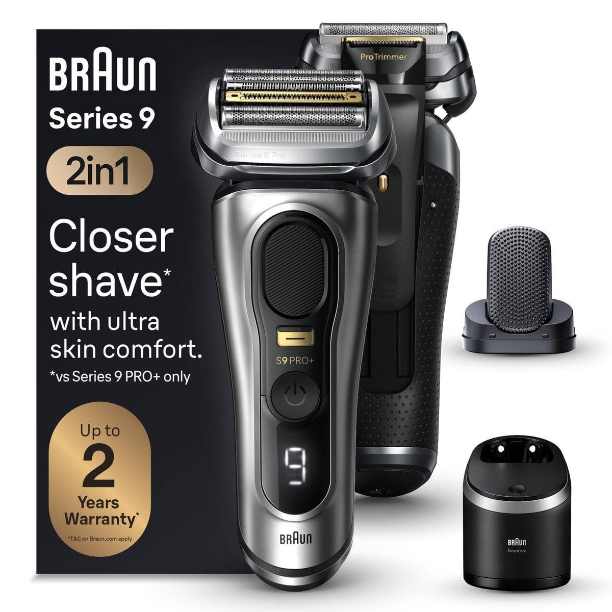 Braunn Razor Braun Series 9 PRO+ Electric Razor for Men, 5 Pro Shaving Elements and ...