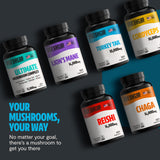 FreshCap Mushrooms Turkey Tail Mushroom Supplement 10,000mg – Organic, Turkey Tail Extract for Immune Support Supplement, Mushroom Supplement Capsules, Ayurveda Immunity Supplement (120 Capsules)