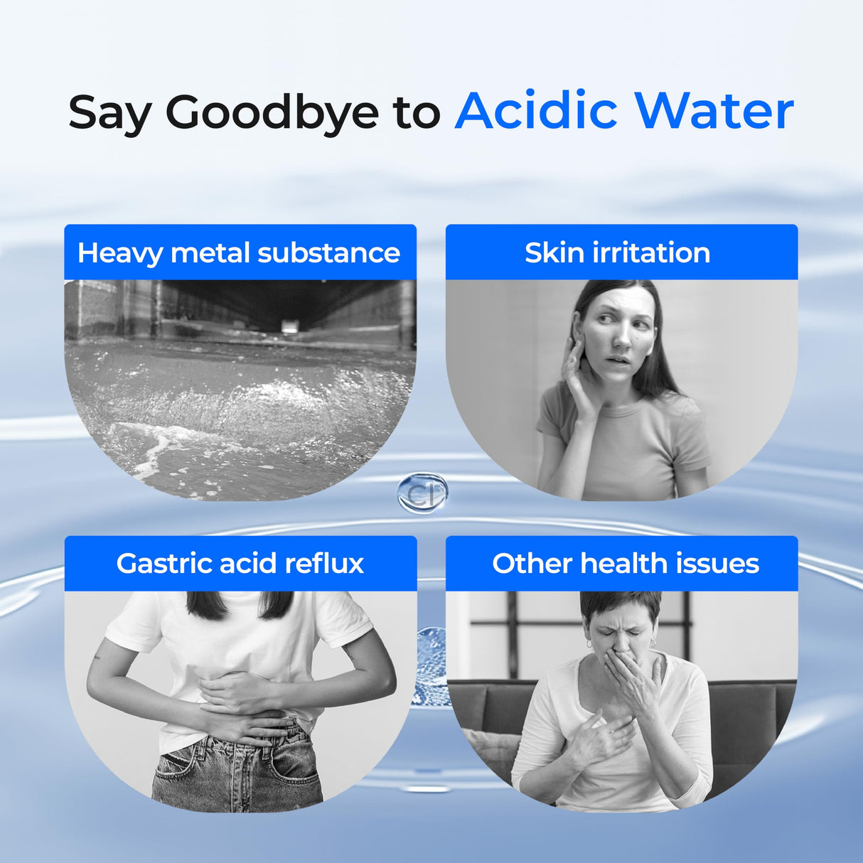Waterdrop 𝐀𝐥𝐤𝐚𝐥𝐢𝐧𝐞 WD-F13 Replacement for GE® MWF®, SmartWater® MWFP, MWFINT, MWFA, GWF, HDX FMG-1, GSE25GSHECSS, WFC1201, RWF1060, 𝐄𝐧𝐡𝐚𝐧𝐜𝐞𝐬 𝐩𝐇 Refrigerator Water Filter
