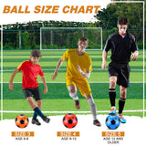 Glimin 12 Pack Operation Christmas Bulk Items Soccer Ball with Pump Needles, Official Size 3/4/5 Soccer Ball Deflated Gift for Christian Charity Donation Training Practice(Multicolor,Size 5,Cute)