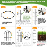 100% Metal Obelisk Garden Trellis 6.6 Ft Tall Plant Support for Climbing