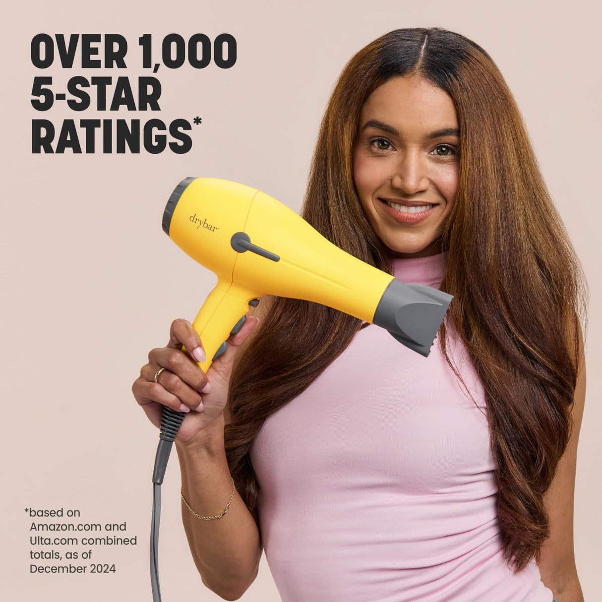 Drybar Buttercup 1875W Blow Dryer | Fast, Even Drying Hair Dryer with Ionic Technology for Smooth, Shiny Blowouts & Reduced Frizz