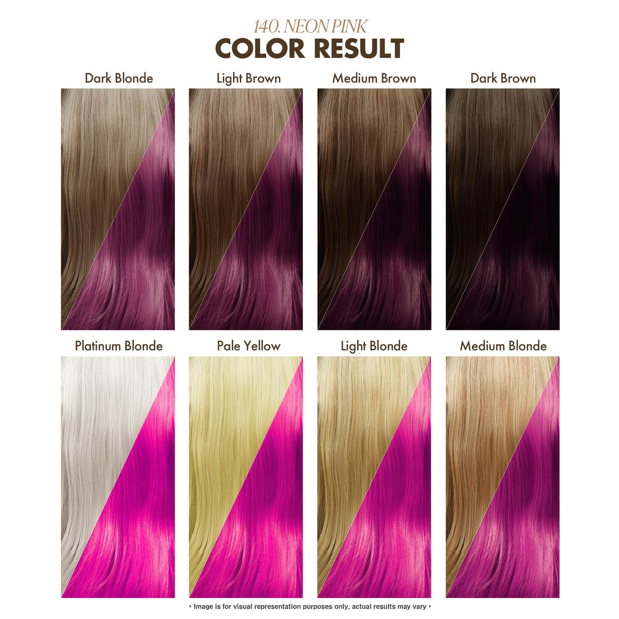 Adore Semi Permanent Hair Color - Vegan and Cruelty-Free Pink Hair Dye - 4 Fl Oz - 140 Neon Pink (Pack of 1)