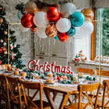 Almirantra Over The Table Rod Stand with Clamps, Adjustable 29"-44" Tall 46"-98" Length, Table Arch Stand for Wedding Birthday Party Anniversary Halloween Christmas Decoration Supplies(Gold)