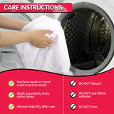 FIXSMITH White Microfiber Cleaning Cloth, Pack of 50, 16"X12" Cleaning Rags for Housekeeping and Kitchen, Reusable Shop Towels, Microfiber Towels for Cars, Lint Free, Scratch-Free, Highly Absorbent