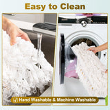 4-Pack 36'' Universal Microfiber and Cotton Mop Pads – Loop End - Easy Zipper - Compatible with Industrial Dust Mops – Reusable Replacement Heads for Commercial Floor Cleaning & Janitorial Supplies
