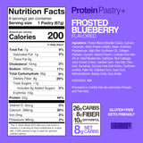 Legendary Foods 22g Protein Pastry+ Premium Low Carb Meal Replacement Bar - Low Glycemic, Gluten Free Protien Snacks - Healthy Keto Snack Box, 8x Zero Sugar Energy Bars - Bariatric Diabetic Friendly