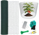 Mklsit Plant Protectors from Animals, Wire Plant Fence Cage, 32.8Ft x 16In