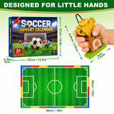 Soccer Advent Calendar 2026 for Kids Boys, 24-Day Building Countdown Gifts