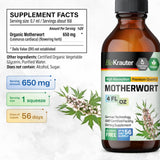 BIO KRAUTER Motherwort Tincture - Motherwort Herbal Extract - Liquid Supplement for Women’s Health - Promote Calm - Alcohol & Sugar Free - Vegan Drops 4 Fl.Oz.