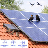 PROLEE Solar Panel Bird Guard with 100 Fastener Clips, 6 Inch x 100 FT Critter Guard for Solar Panels, 1/2 Inch PVC-Coated Galvanized Wire Mesh with Cable Cutter, Black