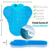 Premuim Large Urinal Screen Deodorizer 10 pack of 3D Wave – Anti-Splash Urinal Cake infused with Essential Oils for Long Lasting 30-Day Odor Control in Bathrooms Toilets Offices Schools, Ocean Breeze