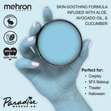 Mehron Makeup Paradise AQ - LIGHT BLUE, Water-Activated Face & Body Paint