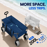 X800 Heavy Duty Beach Wagon with Flat-Free 9x4 PU Wheels