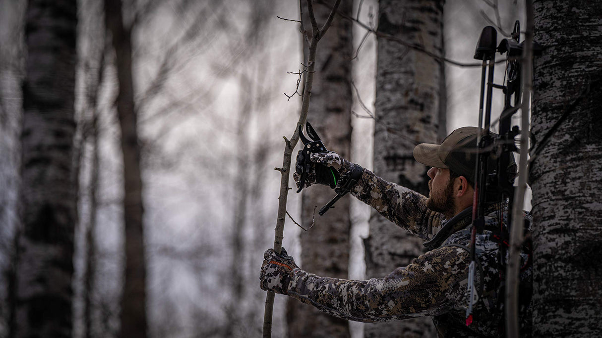 Hooyman Ratchet Pruner with Lightweight, No-Slip, Ergonomic Design, Heavy-Duty SK5 High Carbon Blade and Blade Lock for Hunting, Trimming and Outdoor Use