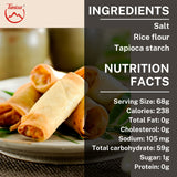 TANISA 2 Packs Rice Paper Wrappers, 76 Sheets Spring Roll Wrappers for Deep Fried (22cm, Round, 12 oz/pack) Cha gio, Gluten Free Wraps, Egg roll wrappers for frying, Papel de arroz comestible