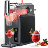 Slushie Machine No Ice Needed 68oz, Slushy Machine for Home with LED Display and 5 Preset Modes, Auto-Clean, Frozen Drink Maker Perfect for Margarita,Frappés, Cocktail Smoothie, Milkshake and More