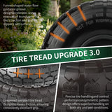 10 Inch Solid Dolly Tire Wheels, 4.10/3.50-4, 5/8" Axle, 4 Packs, Black